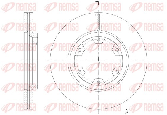 Remsa 6466.10 Brake Disc for Ford, Nissan gallery