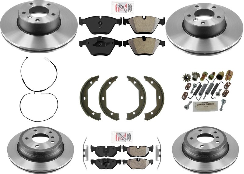 Performance High Carbon Disc Brake Rotors Disc Pads Fits X1 XDrive 2.0L 2012-15