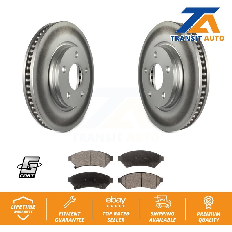 Front Coated Brake Rotor & Ceramic Pad Kit For Buick Pontiac LaCrosse Grand Prix