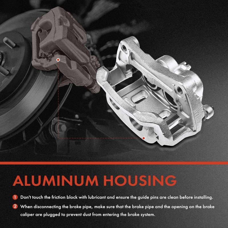Front Drilled Rotor & Brake Pad + Brake Caliper for Nissan Murano INFINITI EX35 gallery