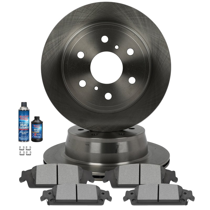 Rear Ceramic Brake Pads And Rotors Discs For 2015 2016 – 2020 Cadillac Escalade