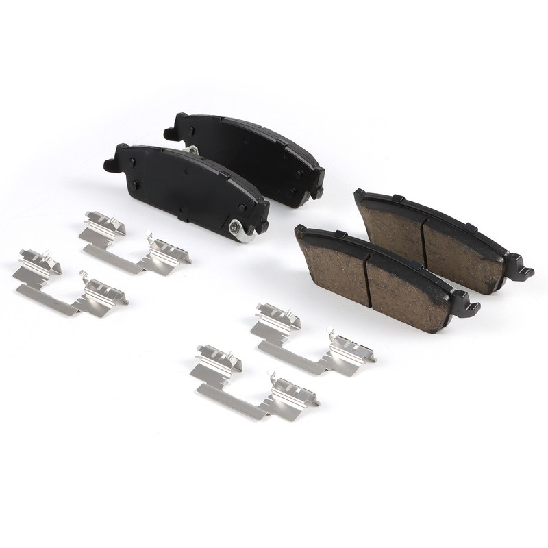 Rear Brake Rotors & Ceramic Brake Pads w/Hardware for 07-13 Chevrolet Avalanche gallery