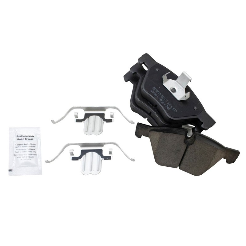 TRQ Front Premium Posi Ceramic Disc Brake Pad & Rotor Kit for BMW 128i New gallery