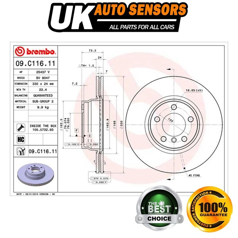 Fits BMW 3 Series 4 2 2.0 D 2.8 3.0 Brake Disc Front AST 34116792221