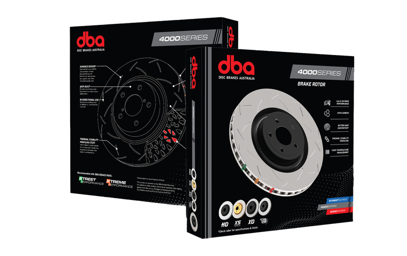DBA for 08-10 STi/2017 BRZ w/Perf. Pkg. Dual-Drilled Rear Slotted 4000 Series gallery