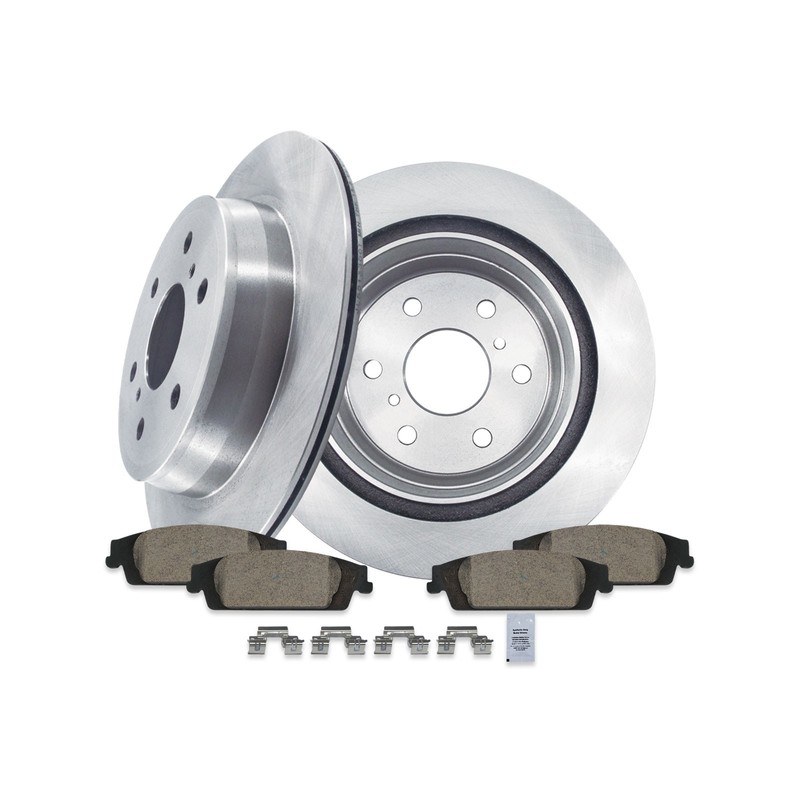 345mm Rear Brake Disc Rotors Ceramic Pads Kit for GMC Sierra 1500/1500 Limited gallery
