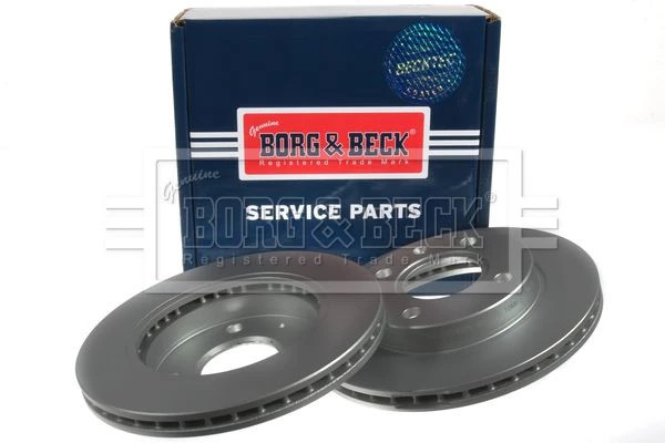 Borg & Beck BBD4025 Front Brake Discs Pair 240mm Vented Fits Ford Courier Escort