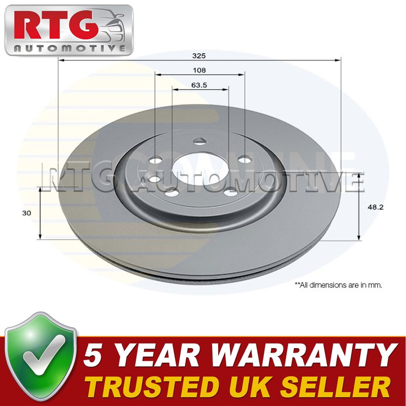 Front Brake Disc Fits Jaguar F-Pace XF XE 2.0 D SD4 TD4 3.0 + Other Models #1