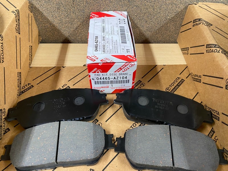 2005-2015 TOYOTA TACOMA 2WD 5 LUG GENUINE FRONT BRAKE ROTORS TCMC PADS & SHIMS gallery