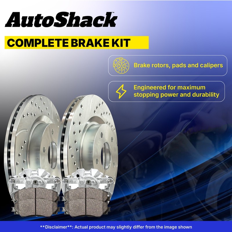 Front Rear Drilled Slotted Rotors Pad Caliper for Chevy, Silverado 1500 99-02 gallery