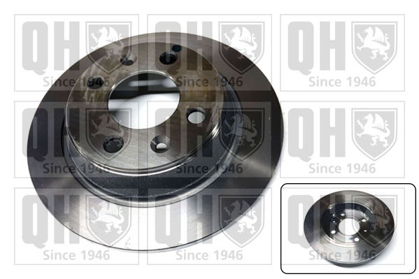 2x Brake Discs Pair Solid Rear 258mm BDC3554 Quinton Hazell Set 8951543 8970717 gallery
