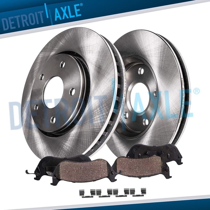 Front Disc Brake Rotors + Brake Pads for 2001 – 2009 2010 Chrysler PT Cruiser