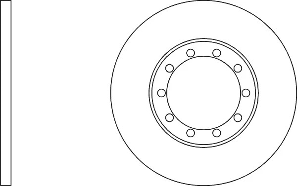 FOR FORD TRANSIT TDCi 2.4D 00 TO 14 REAR SOLID BRAKE DISCS AND PADS SET 280 MM gallery