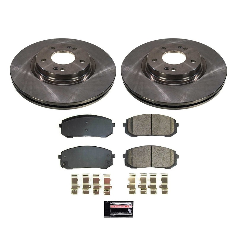 Powerstop Front 2 Wheel 305mm Discs & Pads Kit for 21-24 Elantra K5 20-24 Sonata