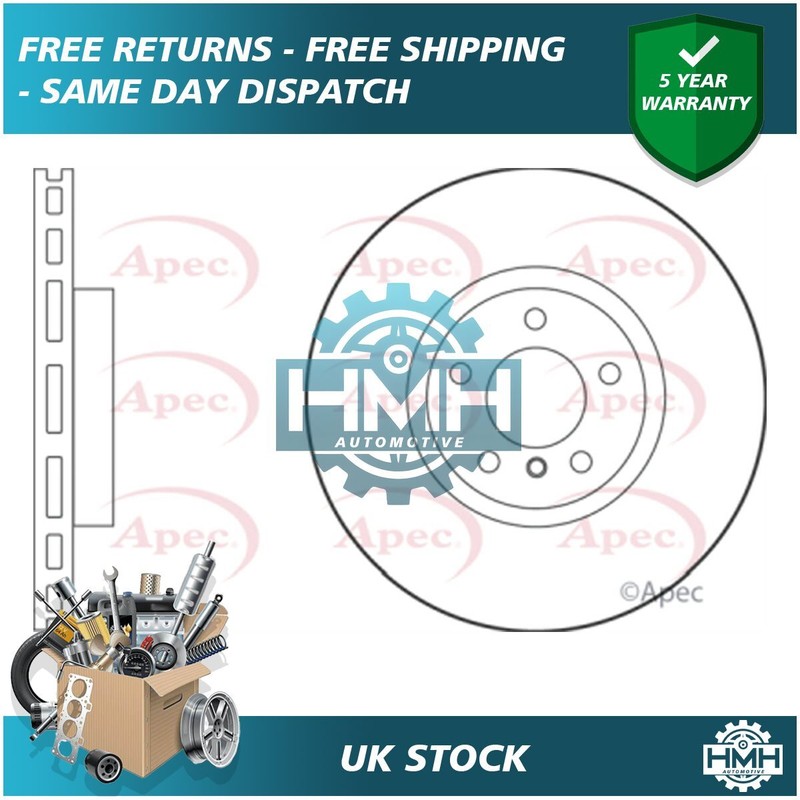 Fits BMW X5 2006-2018 X6 2008-2019 2.0 3.0 D Brake Disc Front Poppy 34116868938