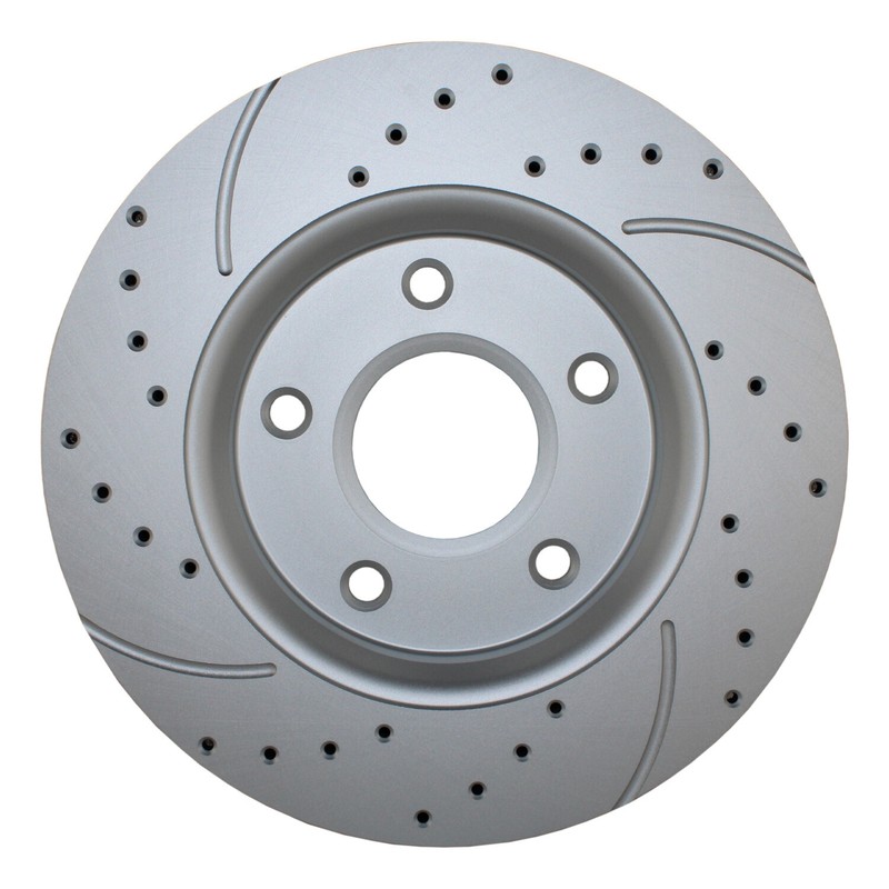 Bison Performance Set Front Drilled 302mm Brake Rotors for Chrysler Dodge Ram VW gallery