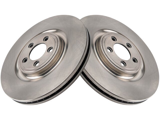TRQ 15PM64T Front Brake Rotor Set Fits 2005-2009 Jaguar Super V8
