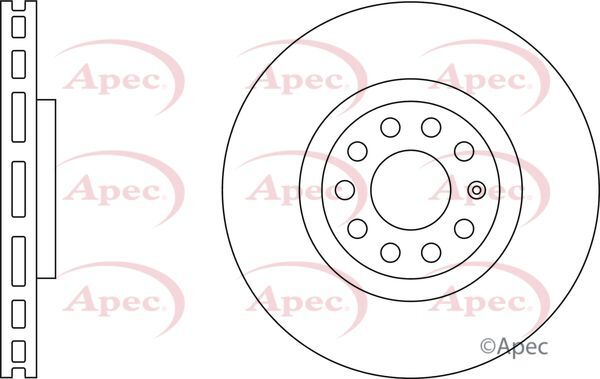 Brake Discs Pair Front FOR AUDI A4 233bhp 8E 3.0 06->08 CHOICE2/2 Diesel Apec gallery