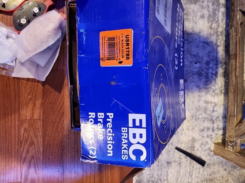 EBC front Slotted Rotors And EBC Redstuff Pads (Jaguar XF 5.0) gallery