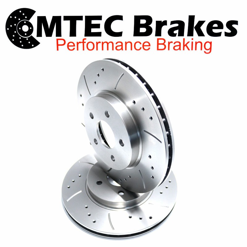 Alfa Romeo 147 Gta 03 Front Brake Discs & Pads Perforated Grooved gallery