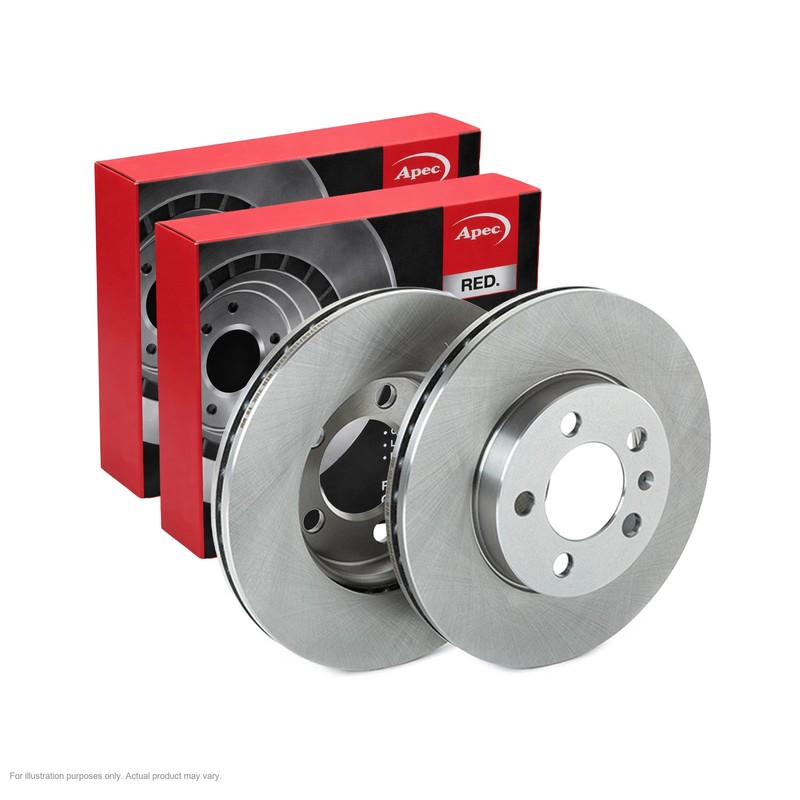 2x APEC Front Brake Discs For SKODA SCALA (NW1) 1.0 TSI 2019- DSK3401