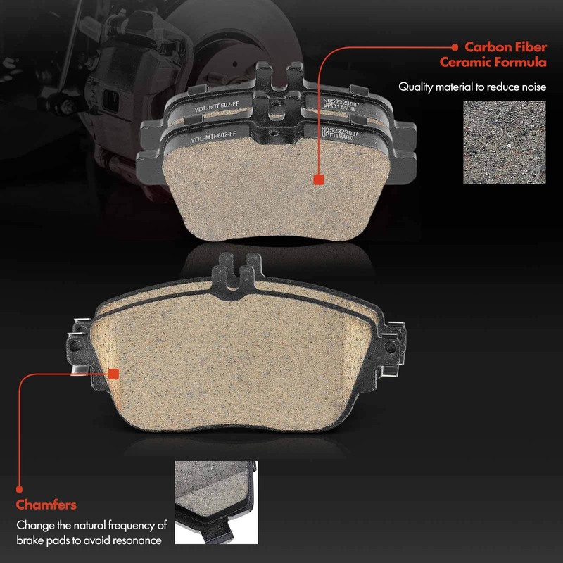 12x Front & Rear Disc Brake Rotor & Brake Pads for Mercedes-Benz GLA250 INFINITI gallery