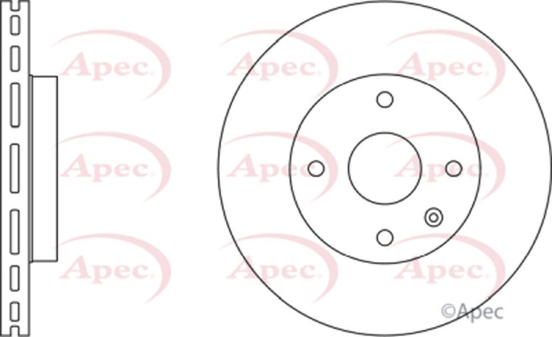 Rampro Front Brake Disc Fits Chevrolet Epica 2008-2010 2.0 D 96329364 gallery