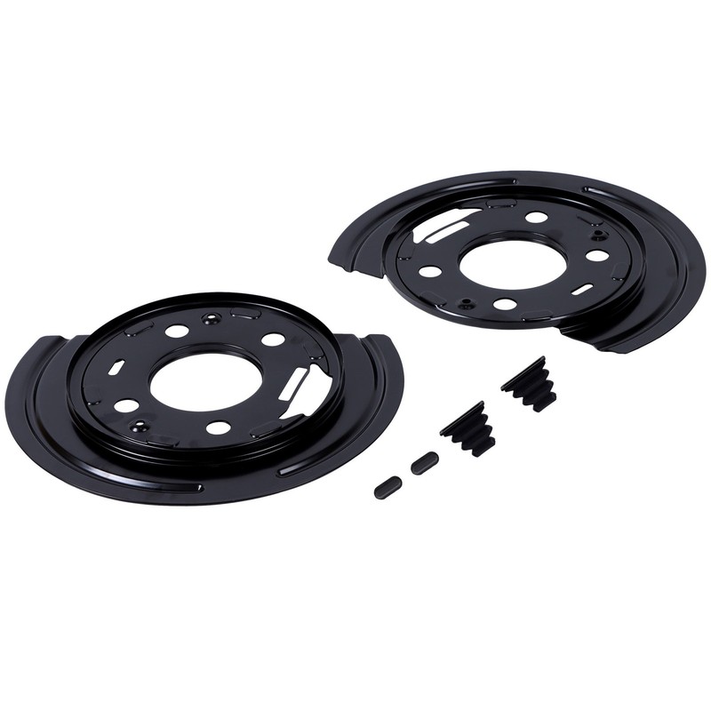 LABLT 2× Brake Backing Plate Dust Shield For Chevy Avalanche Silverado 1999-2006