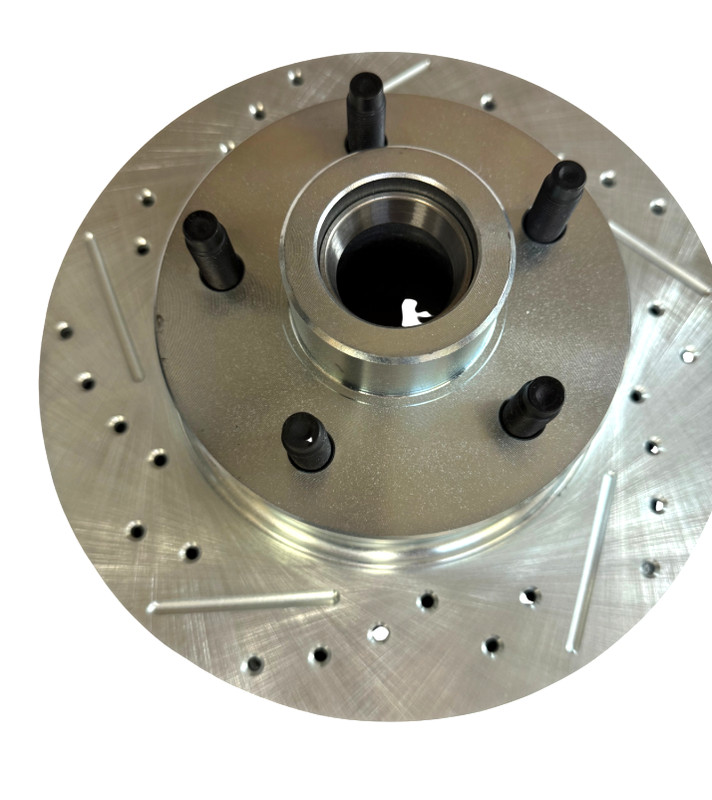 Fits 1955 1956 Ford Crown Victoria RED Front Disc Brake Kit 11" Rotor 5 x 4 1/2 gallery
