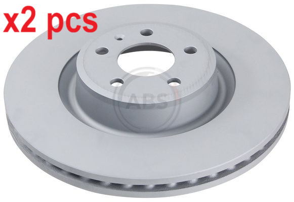 X2 PCS L&R SIDES FITS AUDI A6 ALLROAD C7 3.0 TFSI BRAKE DISC 18464 A.B.S.