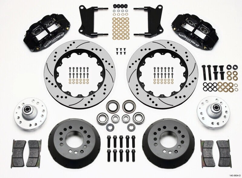 Wilwood Narrow Superlite 6R Front Hub Kit 14.00in Drilled Fits 67-69 Camaro