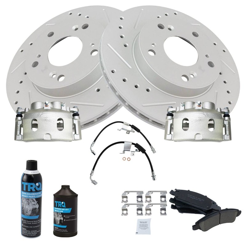 TRQ Performance Brake Pad & Rotor Kit Fits Cadillac Chevrolet GMC gallery
