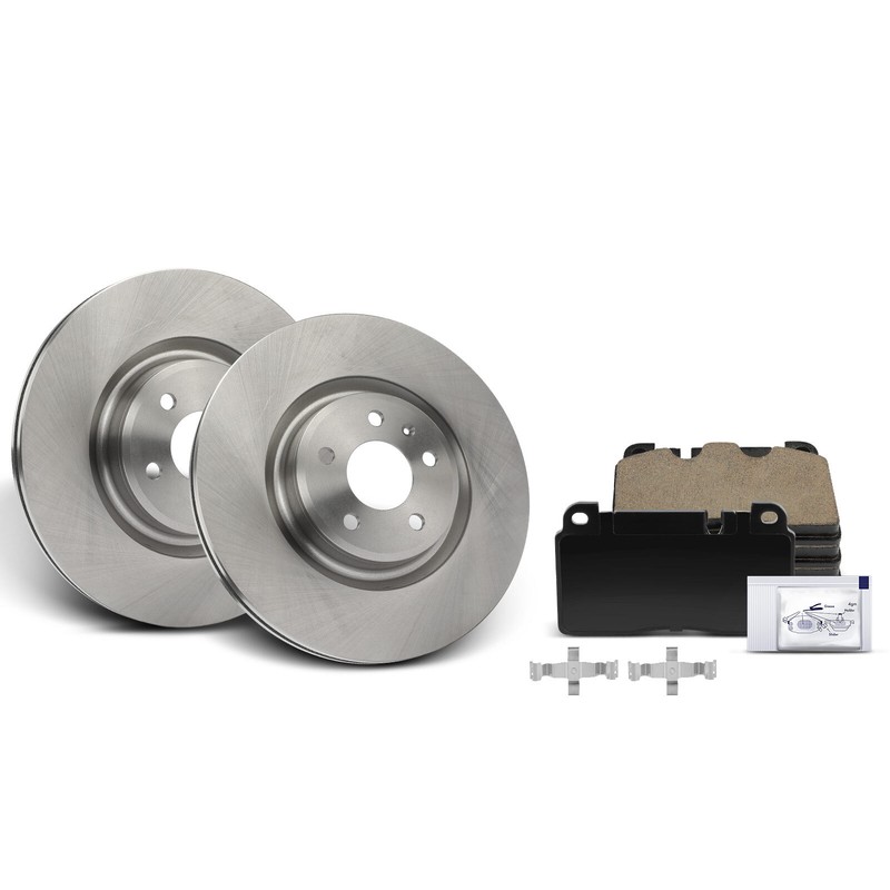 6Pcs Front Disc Brake Rotor & Ceramic Brake Pad for Audi Q5 2014-2017 355020241 gallery