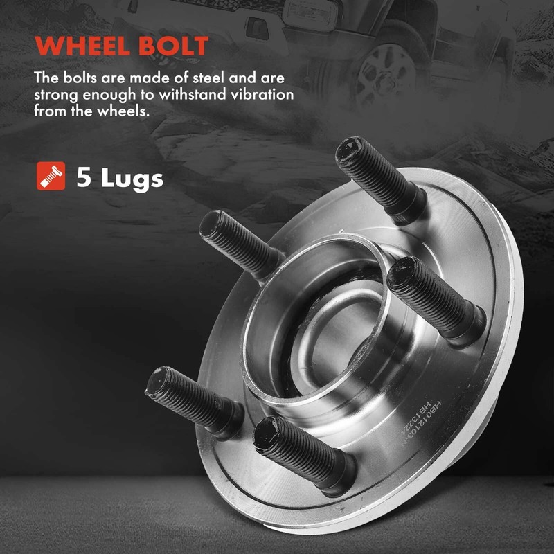 Front & Rear Drilled Rotor & Brake Pad + Wheel Hub Bearing for Chrysler 300 2009 gallery