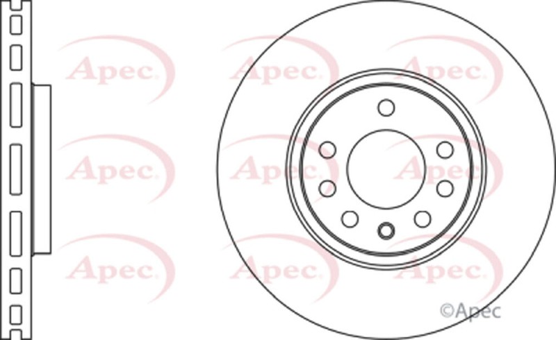 Brake Disc Front GCP Fits Saab 9-3 2002-2012 569004 gallery