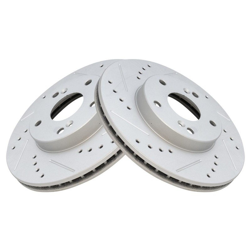 TRQ Performance Brake Pad & Rotor Kit Performance Fits Honda gallery