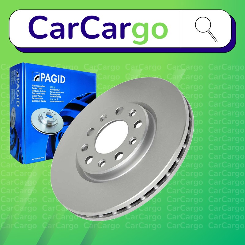 Pagid Vented Front Brake Discs Alfa Romeo Giulietta 1.4 Bi-Fuel 2011-2017 281 mm