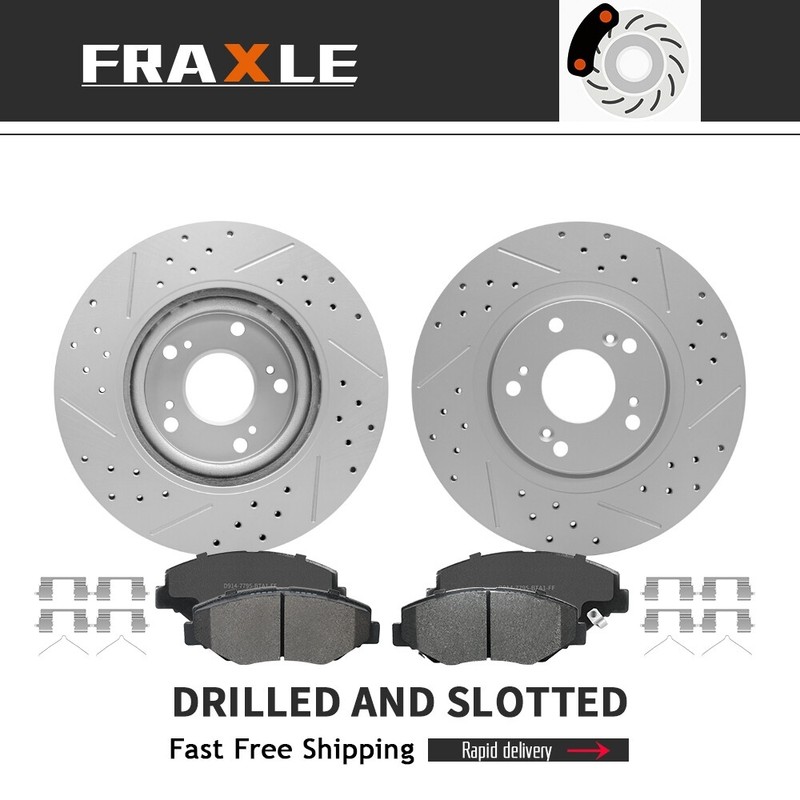 Front Brake Rotors Ceramic Pads For Cr-V 2005 2006 Civic 2012 – 2015 Acura Ilx