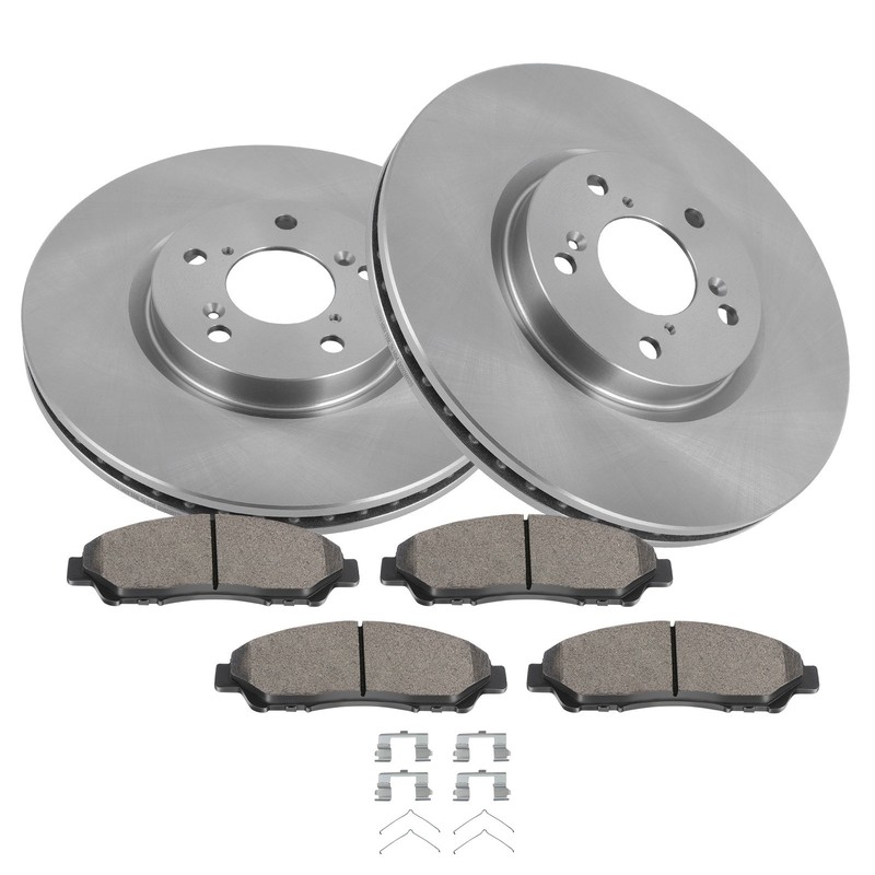 Front Brake Rotors & Pads For Honda Pilot Acura MDX 2010 2011 2012 2013 ZDX