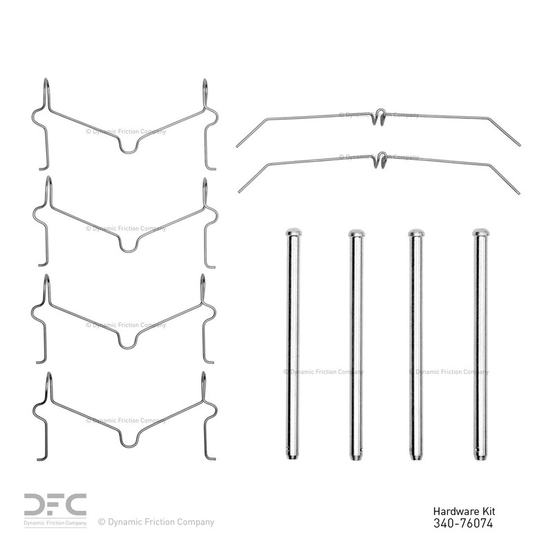 DFC Front Disc Brake Hardware Kit for Toyota 4Runner Land Cruiser Lexus GX460 gallery