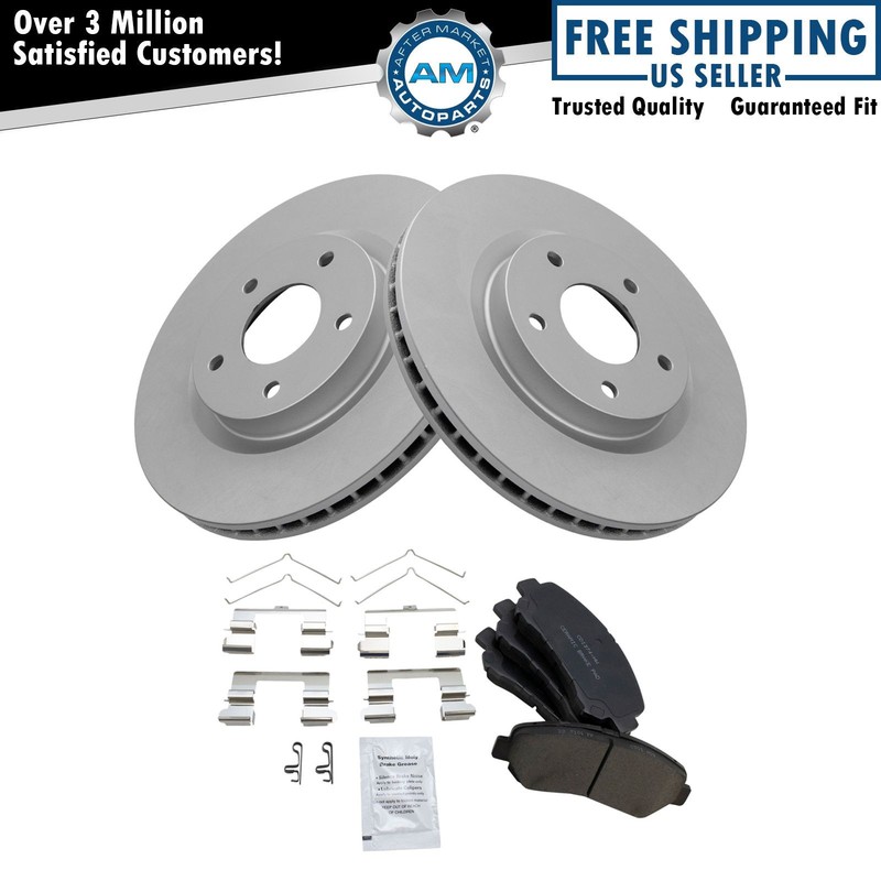 Front Brake Pad & Rotor Kit Fits 2008-2013 Nissan Rogue 2014-2015 Rogue Select