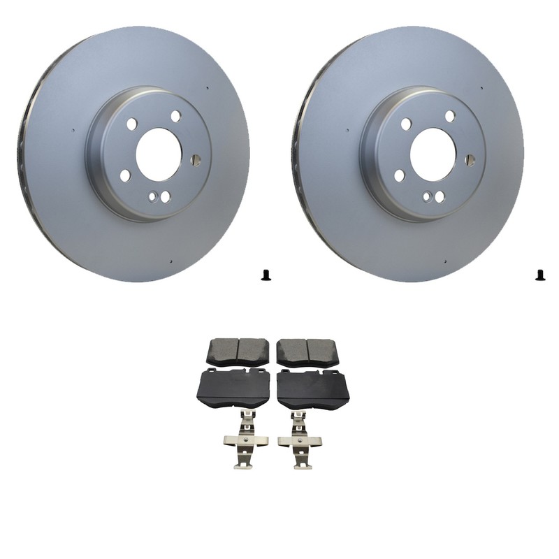 Hella Front Rotors Bosch QuietCast Ceramic Disc Brake Pads Kit For X253 GLC300