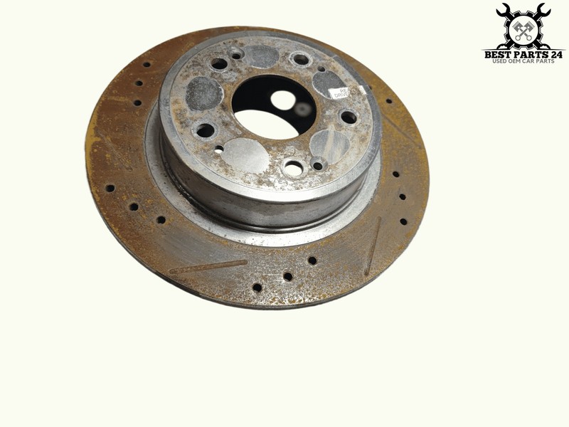 Rear Left Driver Side Brake Disc Rotor Drilled & Slotted OEM 18-25 Honda Accord gallery