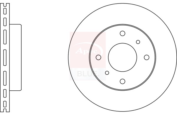 2x Brake Discs Pair Vented fits NISSAN PRIMERA 2.0 Front 90 to 01 256mm Set New gallery