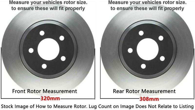 Front & Rear Brake Pads Rotors for 2005-2015 INFINITI EX35 gallery