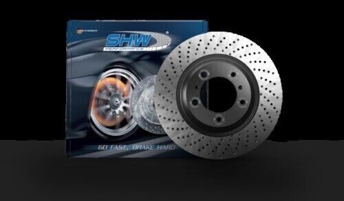 SHW PRR31624 Drilled Rear Brake Rotor for 2017-2021 Porsche 911 3.0L/3.8L RWD/AW gallery