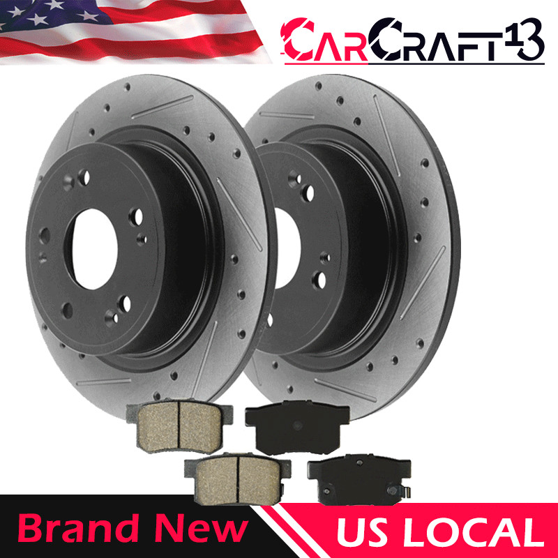 Rear Drilled Brake Rotors and Ceramic Pads For Hyundai Sonata Brake Rotor