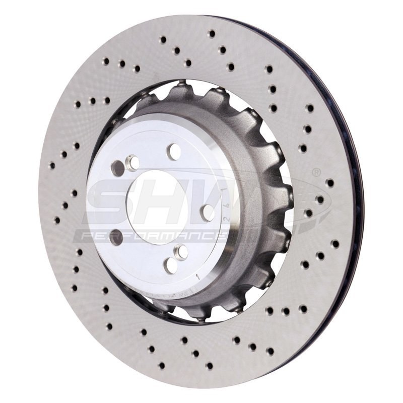 For BMW X5 15-18 SHW Performance Drilled Rear Passenger Side Brake Rotor