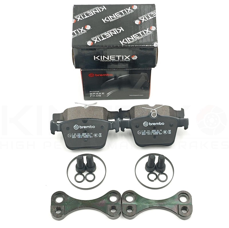 FOR VW GOLF R MK7 GTi REAR S6 S7 BIG DISCS BRAKE CONVERSION BRACKETS PADS 356mm gallery