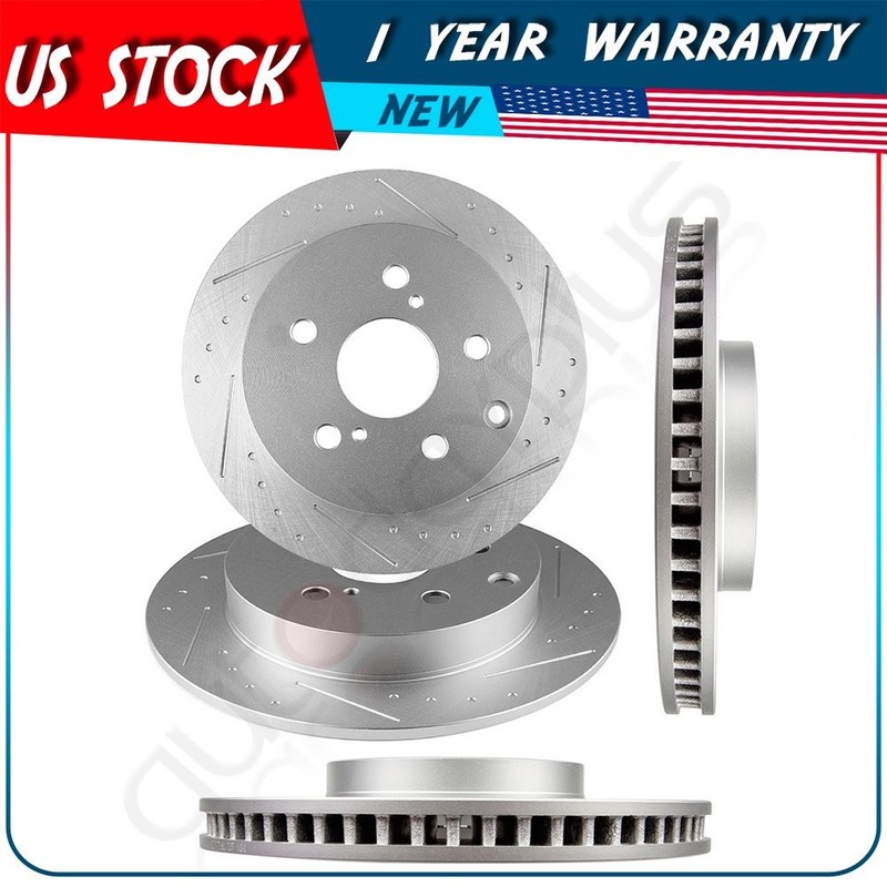 4X Brake Discs Rotors For Toyota Rav4 2006 2007 2008 2009 – 2012 Front and Rear